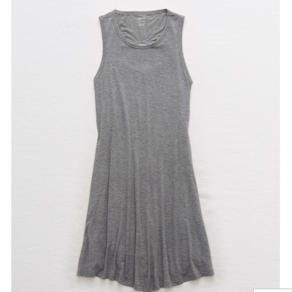 Open back tank dress